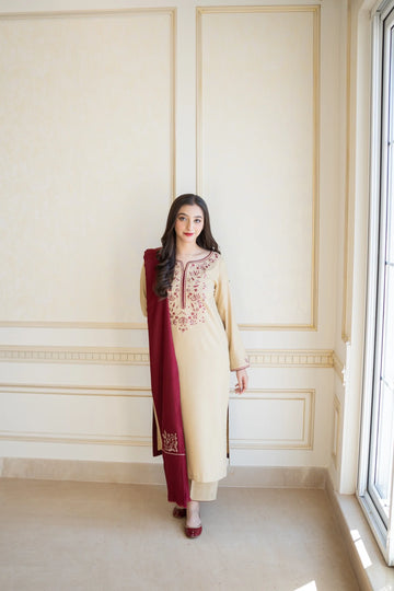 Digital Printed Dhanak 3pc
