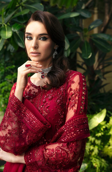 GULAAL LUXURY EMBRIODERD CHIFFON 3PC E#004