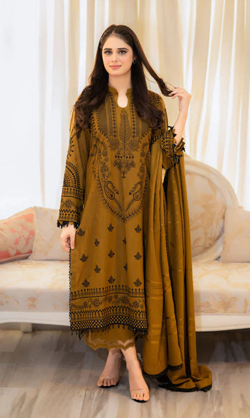 SAPPHIRE UNSTITCHED 3PC DHANAK EMBROIDERED