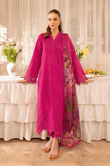 Maria B D#005 – Luxury 3pc Dhanak Suit with Wool Print Shawl