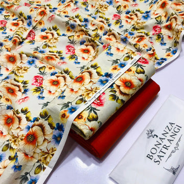 BONANZA KHADDAR DIGTIAL PRINT 2PC D#032