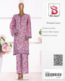 Bin Saeed Digital Lawn 3-Piece Un-Stiched