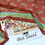 Bin Saeed Lawn 3-Piece Un-stiched