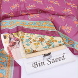 Bin Saeed Lawn 3-Piece Un-stiched