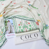 Coco By Zara Shahjahan Digital Printed Dhanak 3-Piece Un-Stiched