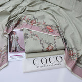 Coco By Zara Shahjahan Digital Printed Dhanak 3-Piece Un-Stiched