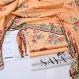 Saya Digital Printed Dhanak 3-Piece Un-Stiched