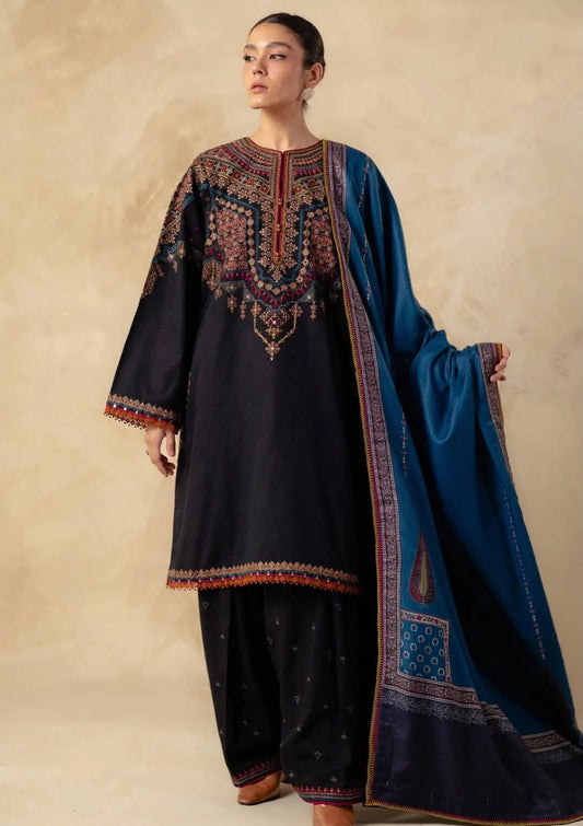 Coco by Zara Shahjahan Dhanak Embroidered 3-Piece