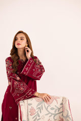 Maria.B Dhanak Premium Embroidered 3-Piece