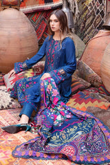 Maria.B Dhanak Premium Embroidered 3-Piece
