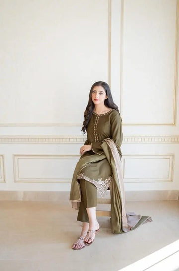 Digital Printed Dhanak 3 PC