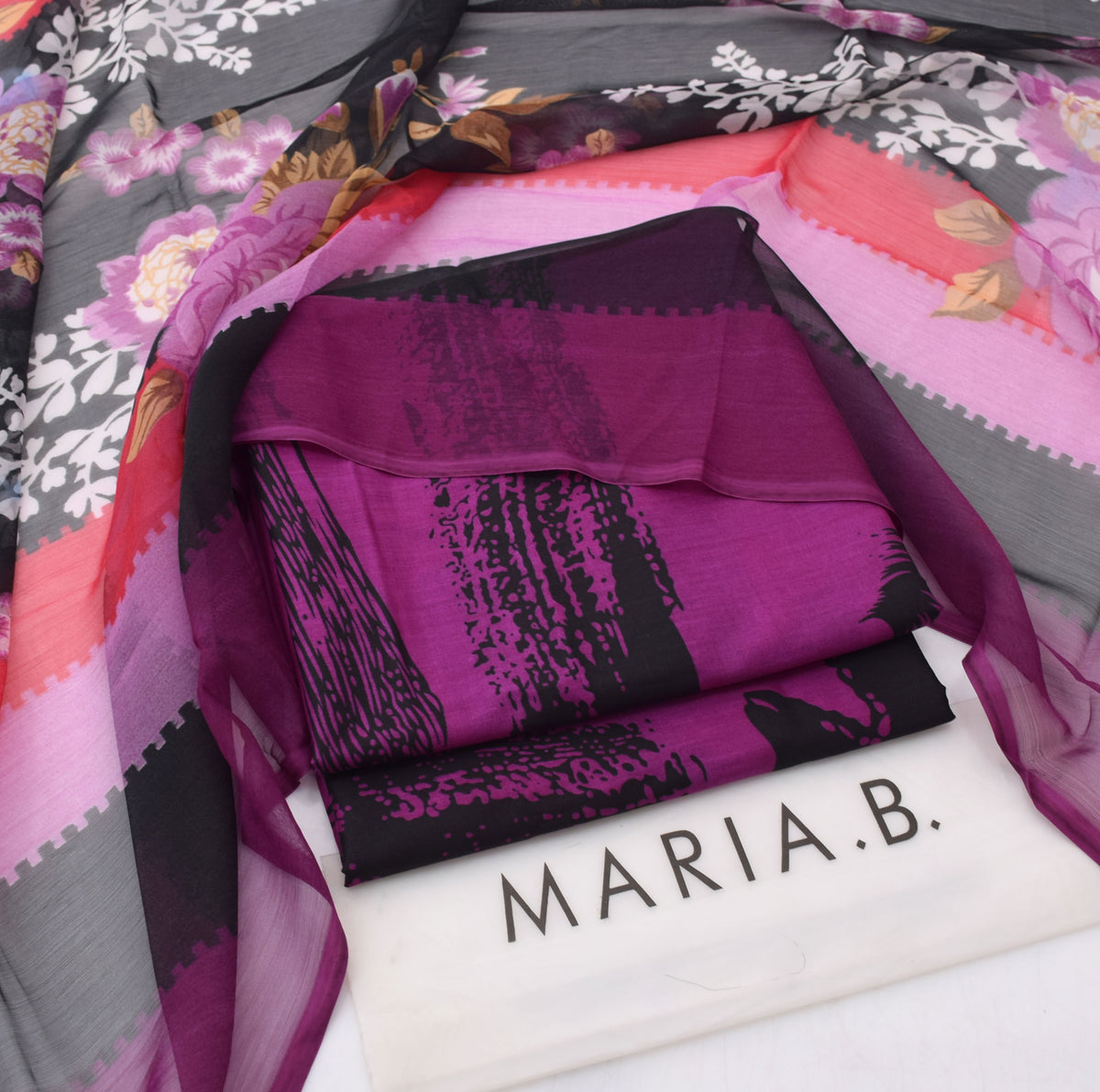 Maria.B lawn 3-Piece Un-stiched
