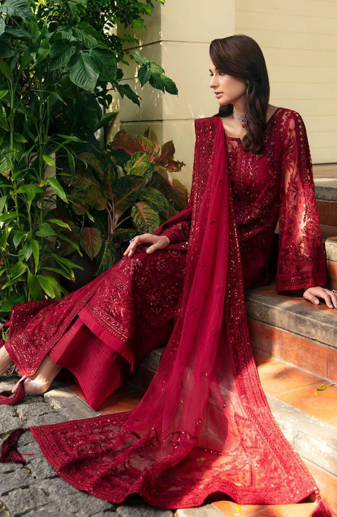 GULAAL LUXURY EMBRIODERD CHIFFON 3PC E#004