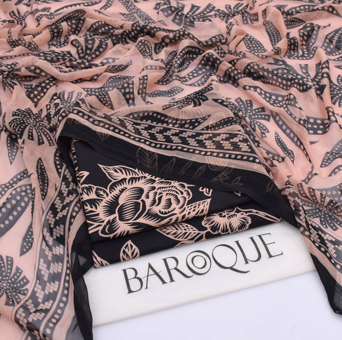 Baroque lawn 3-Piece Un-stiched
