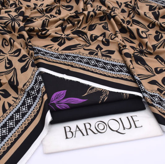 Baroque lawn 3-Piece Un-stiched