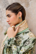 3 PCS Digital Printed Dhanak Garden Sage - Unstitched A#014 Kenari.Pk