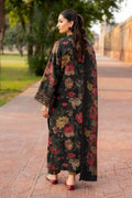 3 PCS Premium Linen Crimson Garden - Unstitched A#009 Kenari.Pk