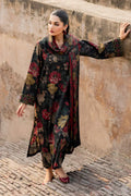 3 PCS Premium Linen Crimson Garden - Unstitched A#009 Kenari.Pk