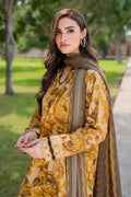 3 PCS Premium Linen Golden Horizon - Unstitched A#013 Kenari.Pk