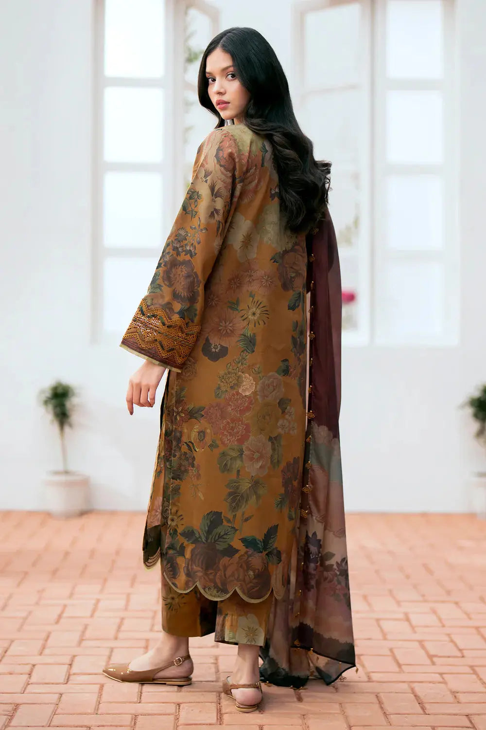 3 PCS Linen Suit - Unstitched A#001 Kenari.Pk