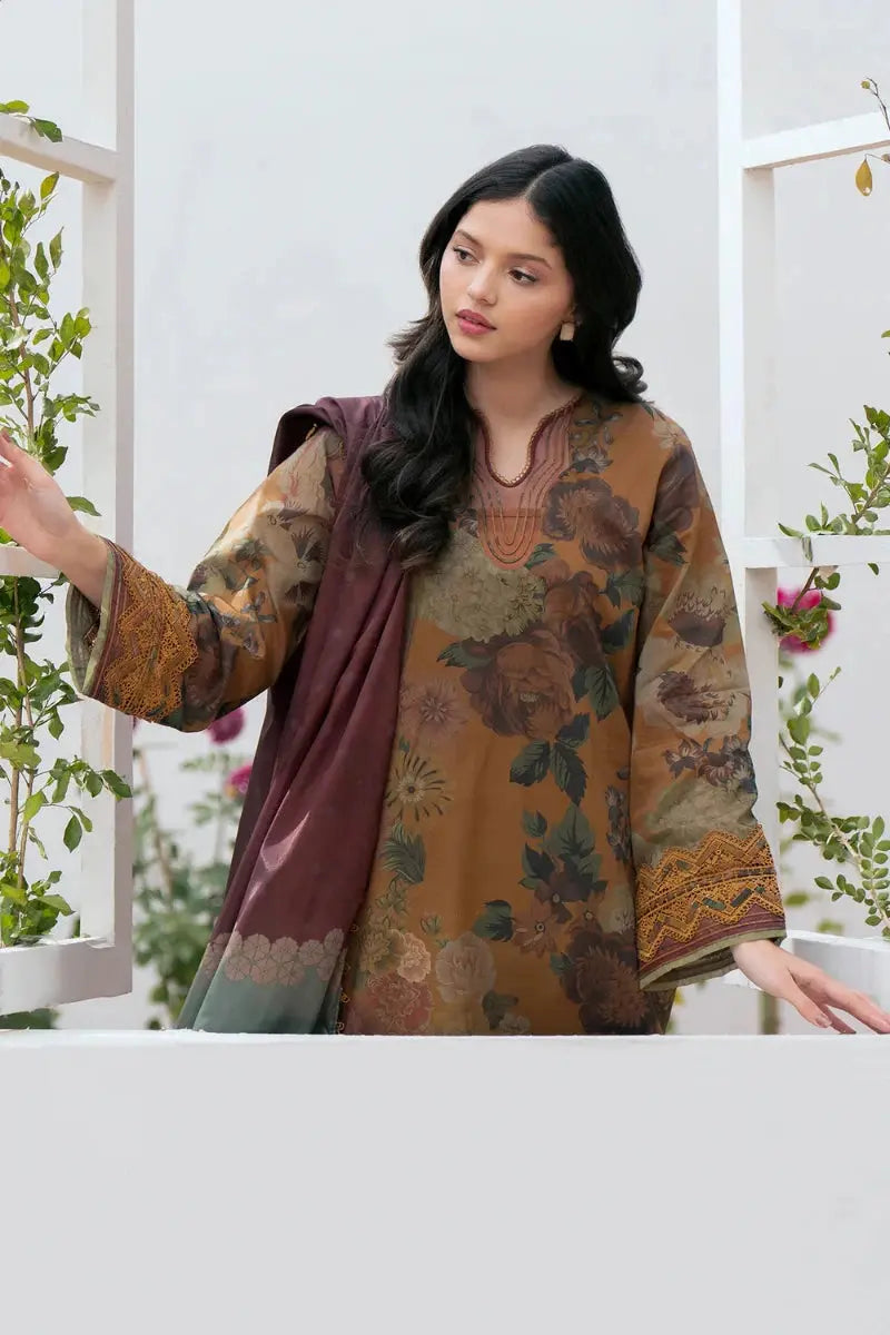 3 PCS Linen Suit - Unstitched A#001 Kenari.Pk