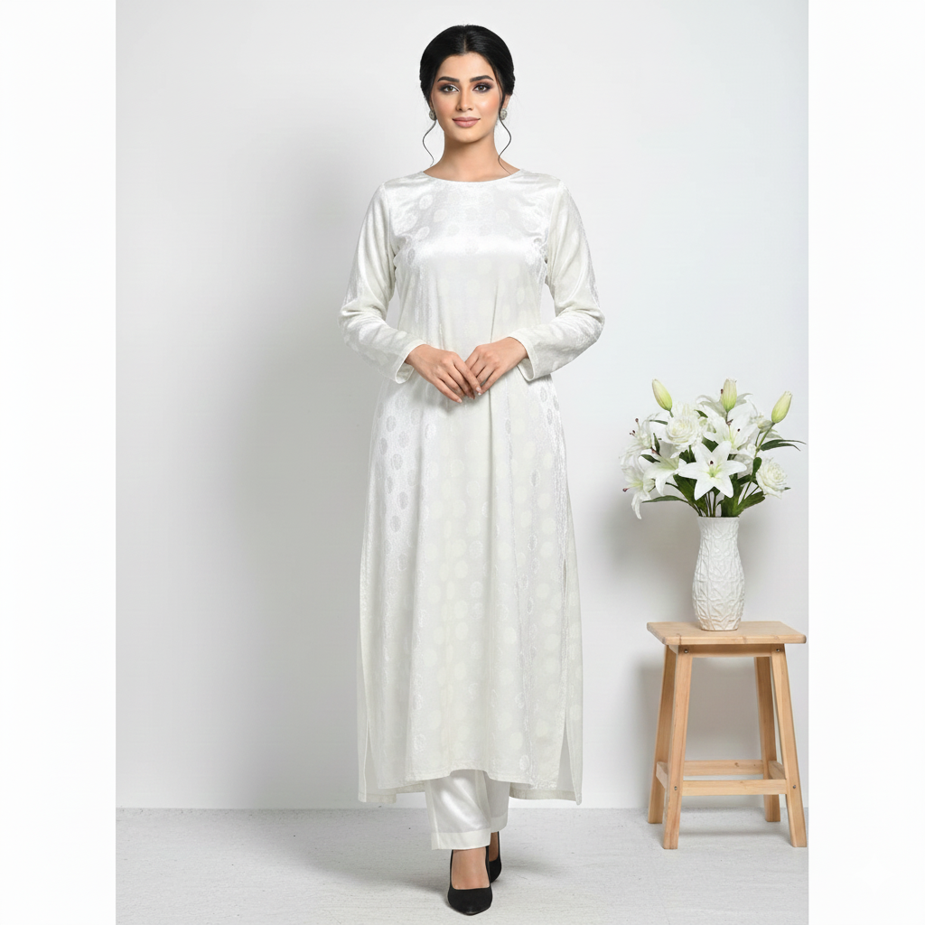 Premium Korean Velvet 2-piece Unstitched D-011