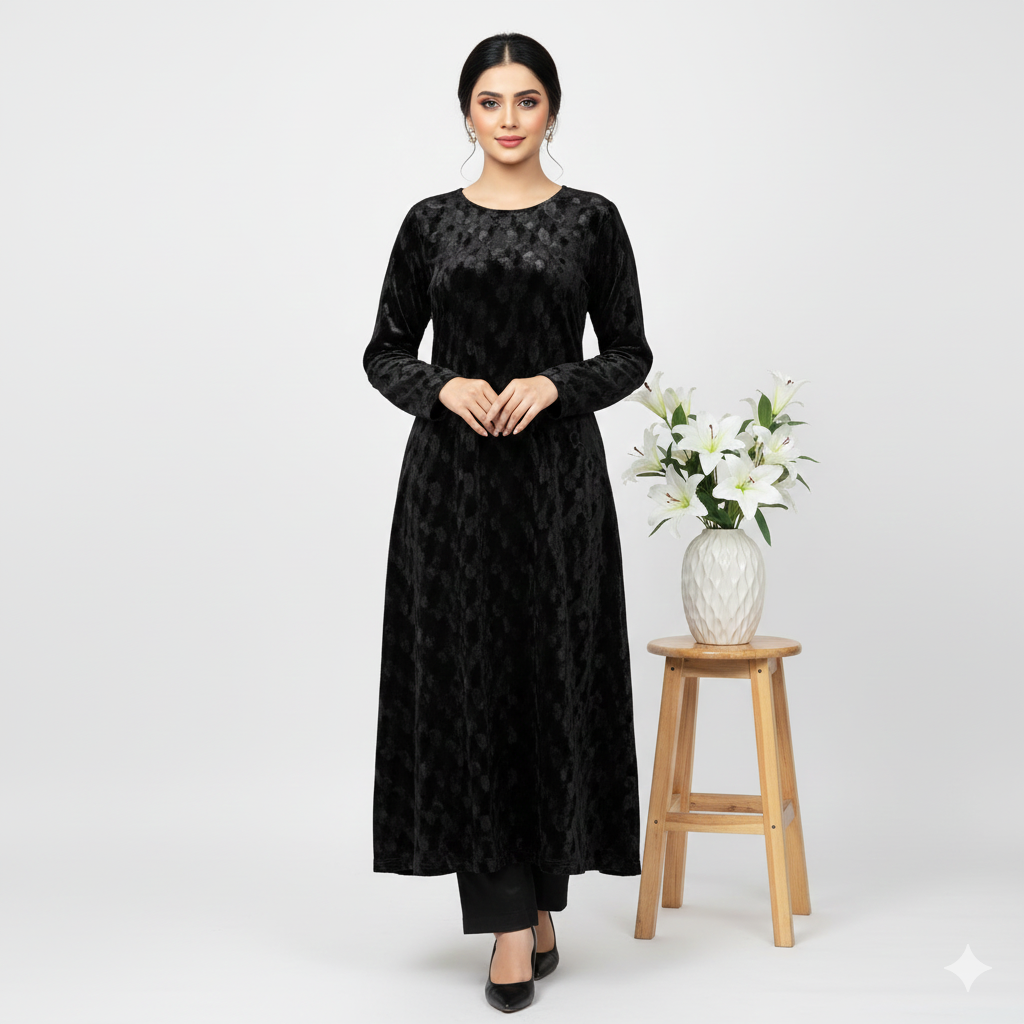 Premium Korean Velvet 2-piece Unstitched D-02