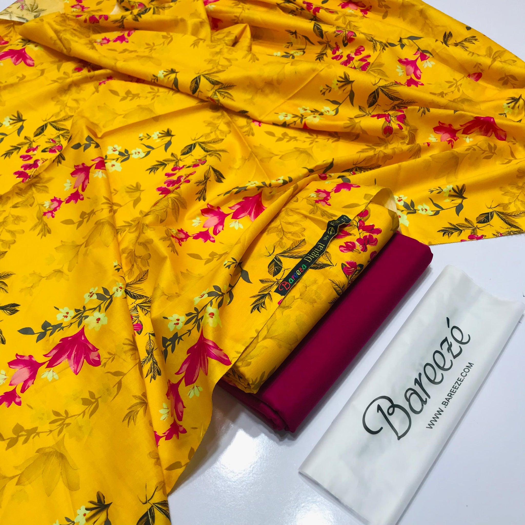 BAREEZE DIGTIAL PRINT LAWN 2PC B#001