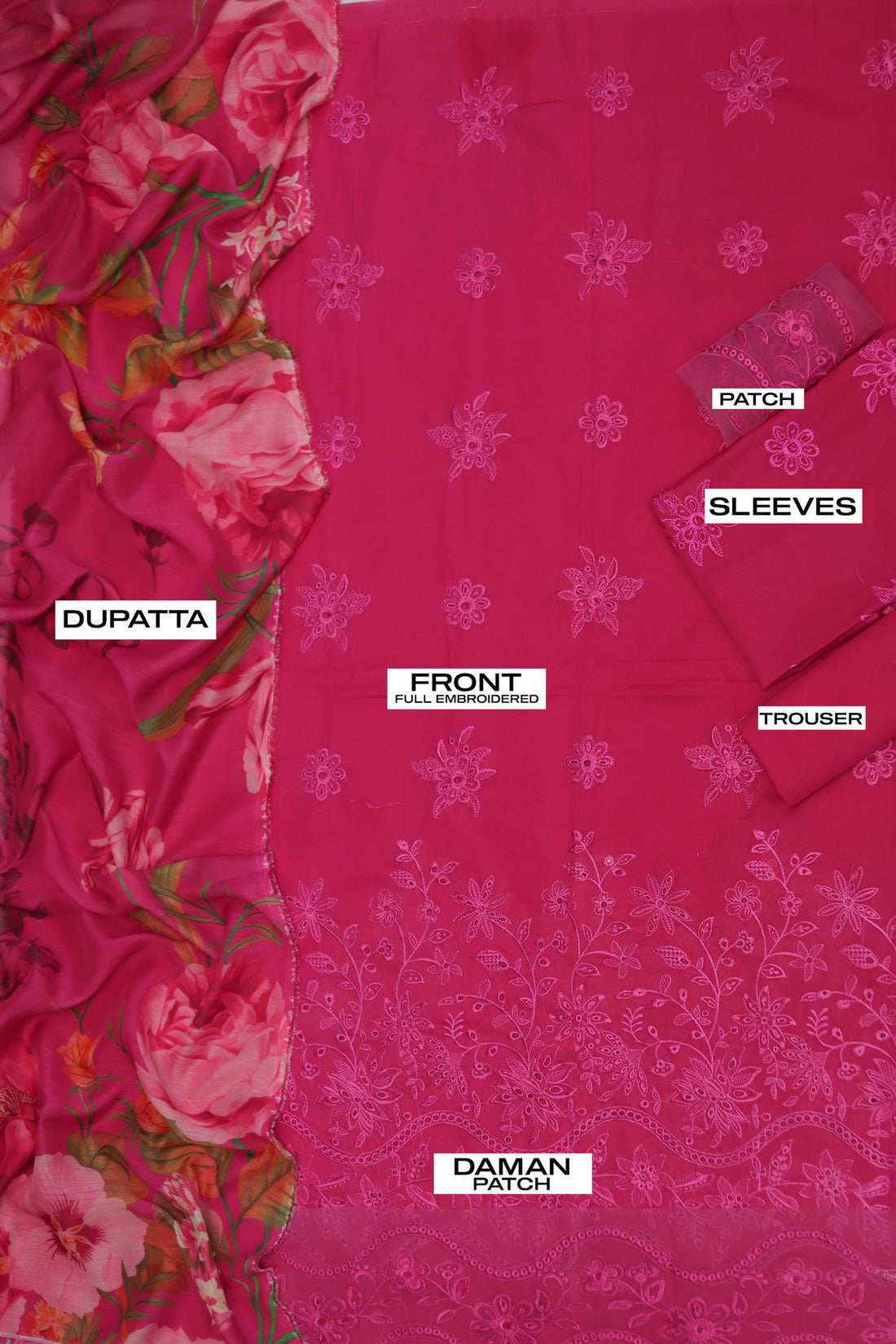 Maria B D#005 – Luxury 3pc Dhanak Suit with Wool Print Shawl
