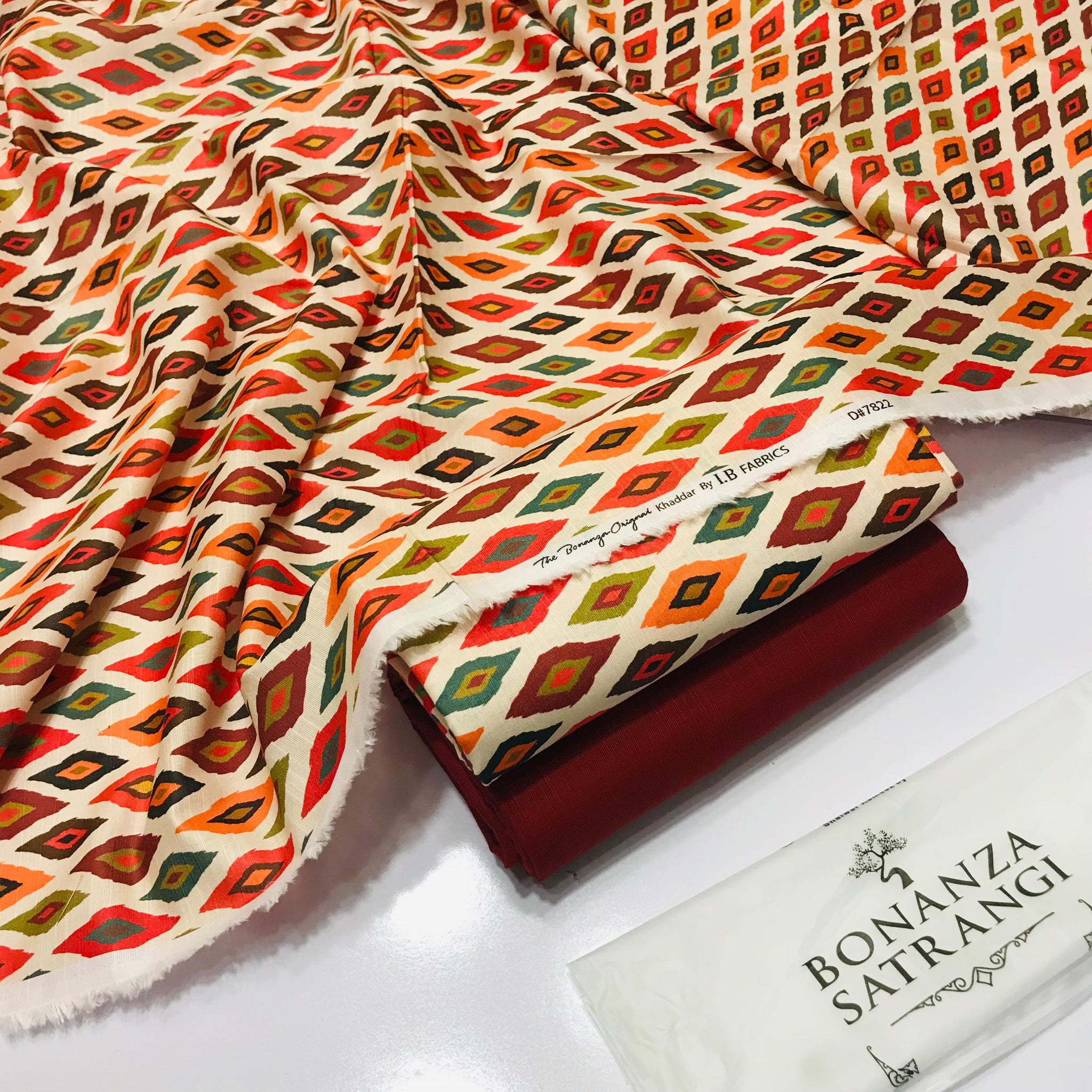 BONANZA KHADDAR DIGTIAL PRINT 2PC D#010
