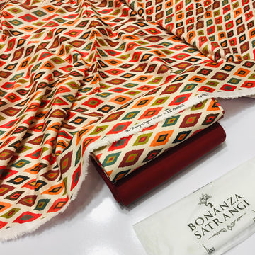 BONANZA KHADDAR DIGTIAL PRINT 2PC D#010