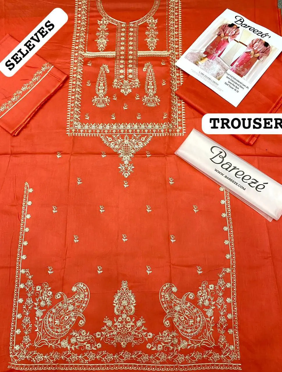 Bareeze Embroidered 2-Piece Lawn Un-stiched Kenari.Pk