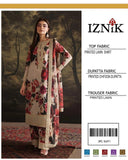 Iznik lawn 3-Piece Un-stiched