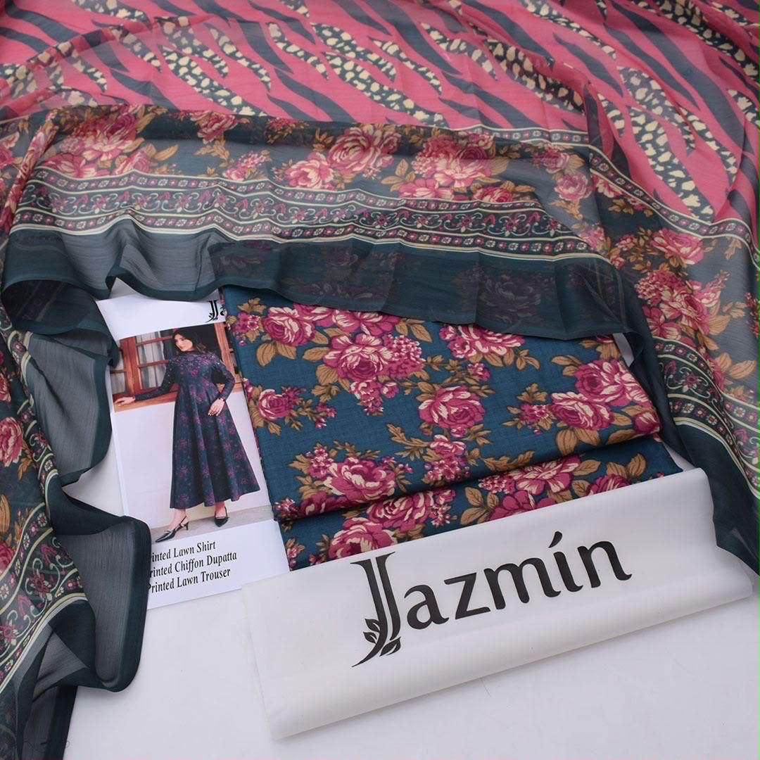 Jazmin Lawn 3-Piece Un-stiched