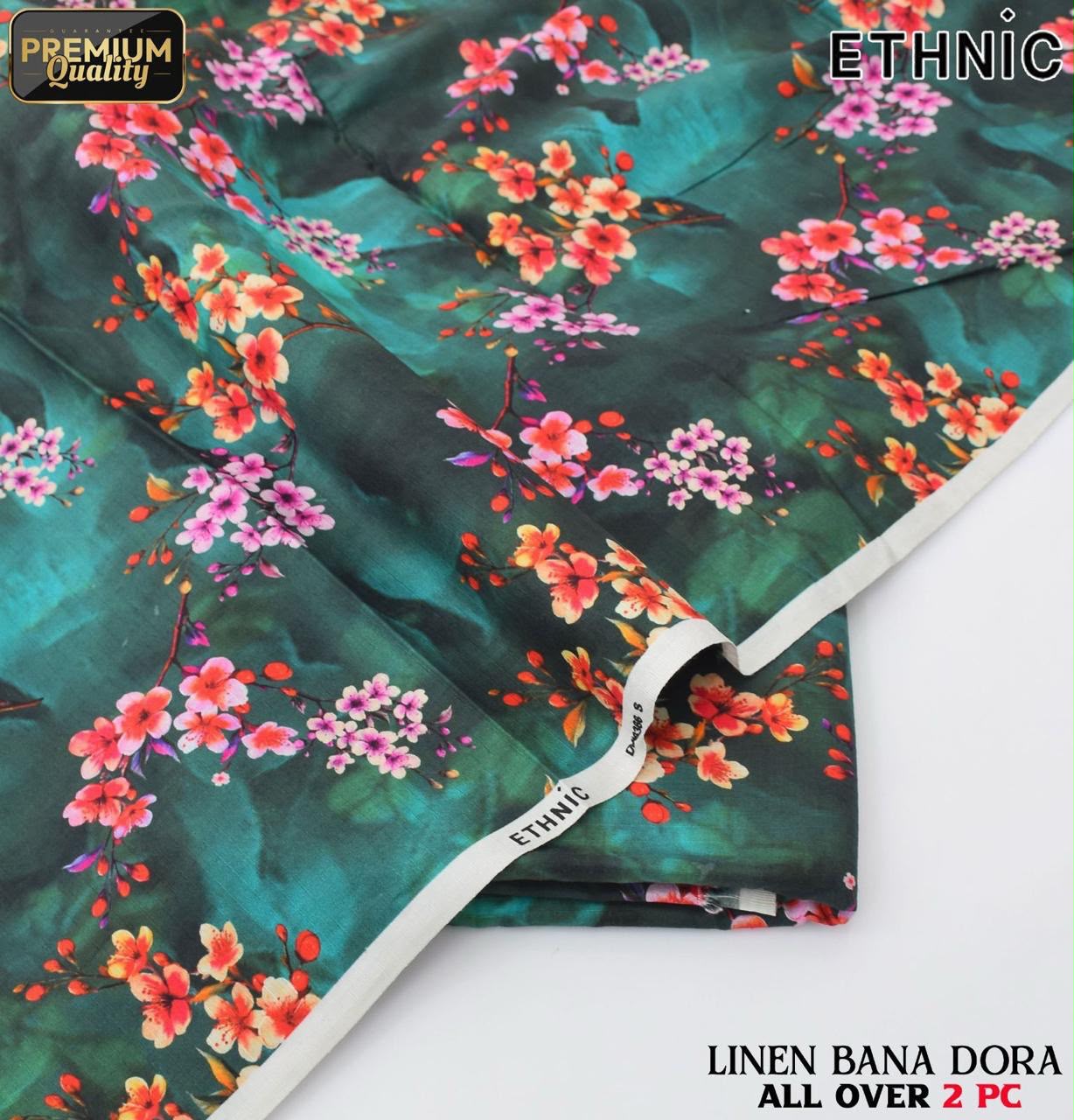Ethnic Digital Linen 2-Piece Un-Stiched