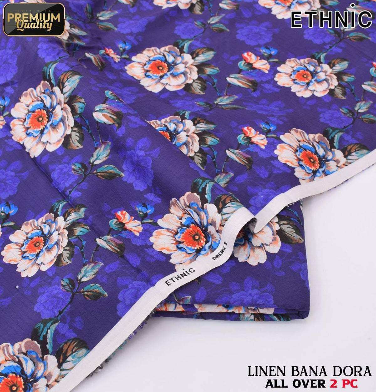 Ethnic Digital Linen 2-Piece Un-Stiched