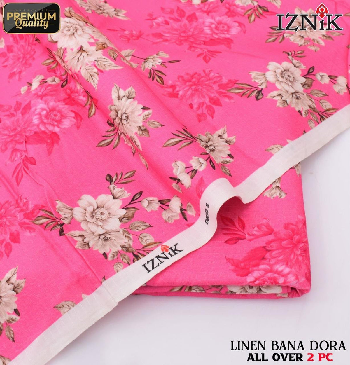 IZNIK Digital Linen 2-Piece Un-Stiched