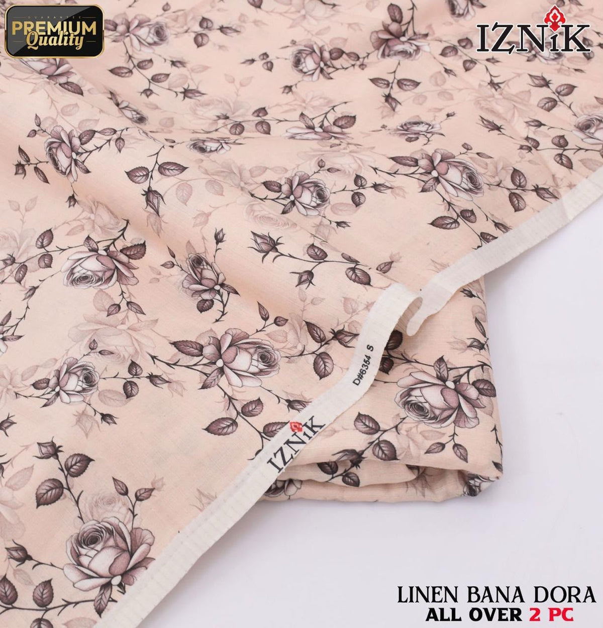 IZNIK  Digital Linen 2-Piece Un-Stiched