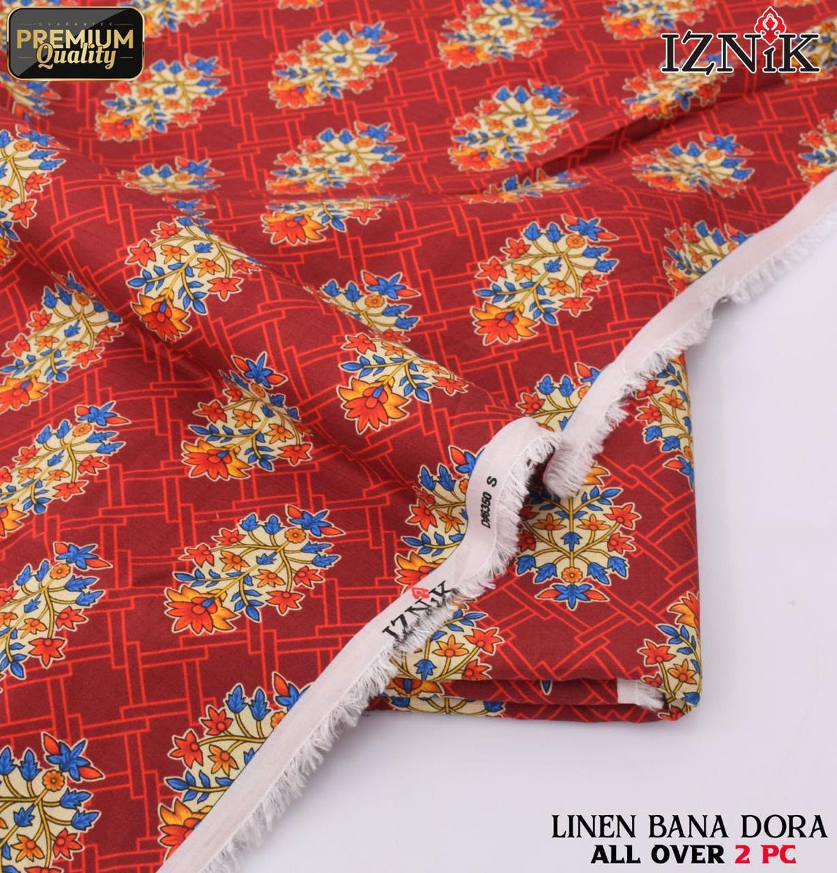 IZNIC Digital Linen 2-Piece Un-Stiched