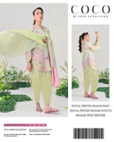 Coco By Zara Shahjahan Digital Printed Dhanak 3-Piece Un-Stiched