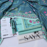 Saya Digital Printed Dhanak 3-Piece Un-Stiched