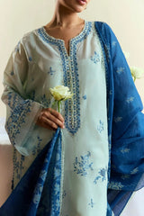 COCO BY ZARA SHAJAHAN Dhanak Premium Embroidered 3-Piece
