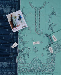 COCO BY ZARA SHAJAHAN Dhanak Premium Embroidered 3-Piece