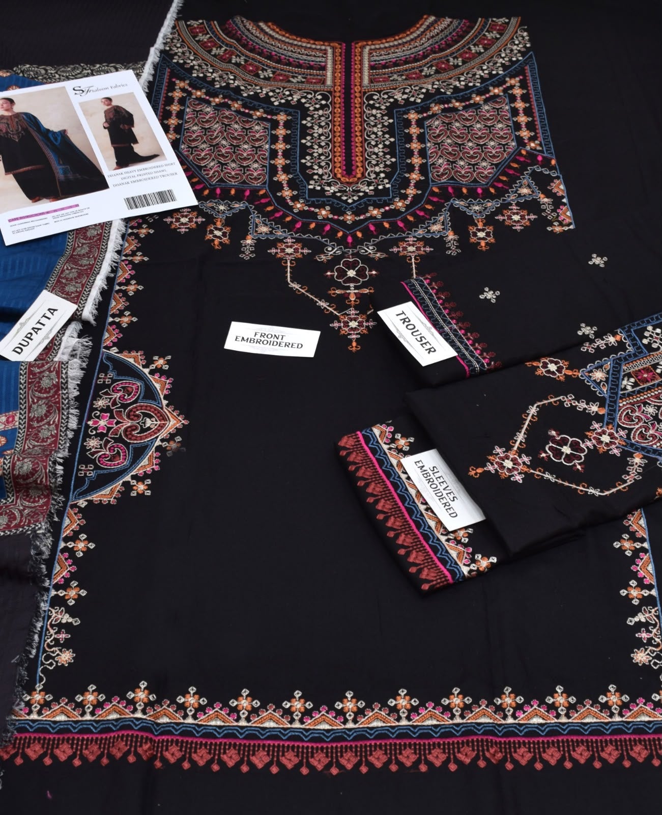 Coco by Zara Shahjahan Dhanak Embroidered 3-Piece