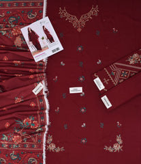 Maria.B Dhanak Premium Embroidered 3-Piece