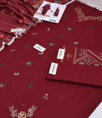 Maria.B Dhanak Premium Embroidered 3-Piece