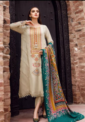 Maria.B Dhanak Premium Embroidered 3-Piece
