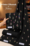 Indian Booti Dhanak Embroidered 3-Piece Un-Stiched