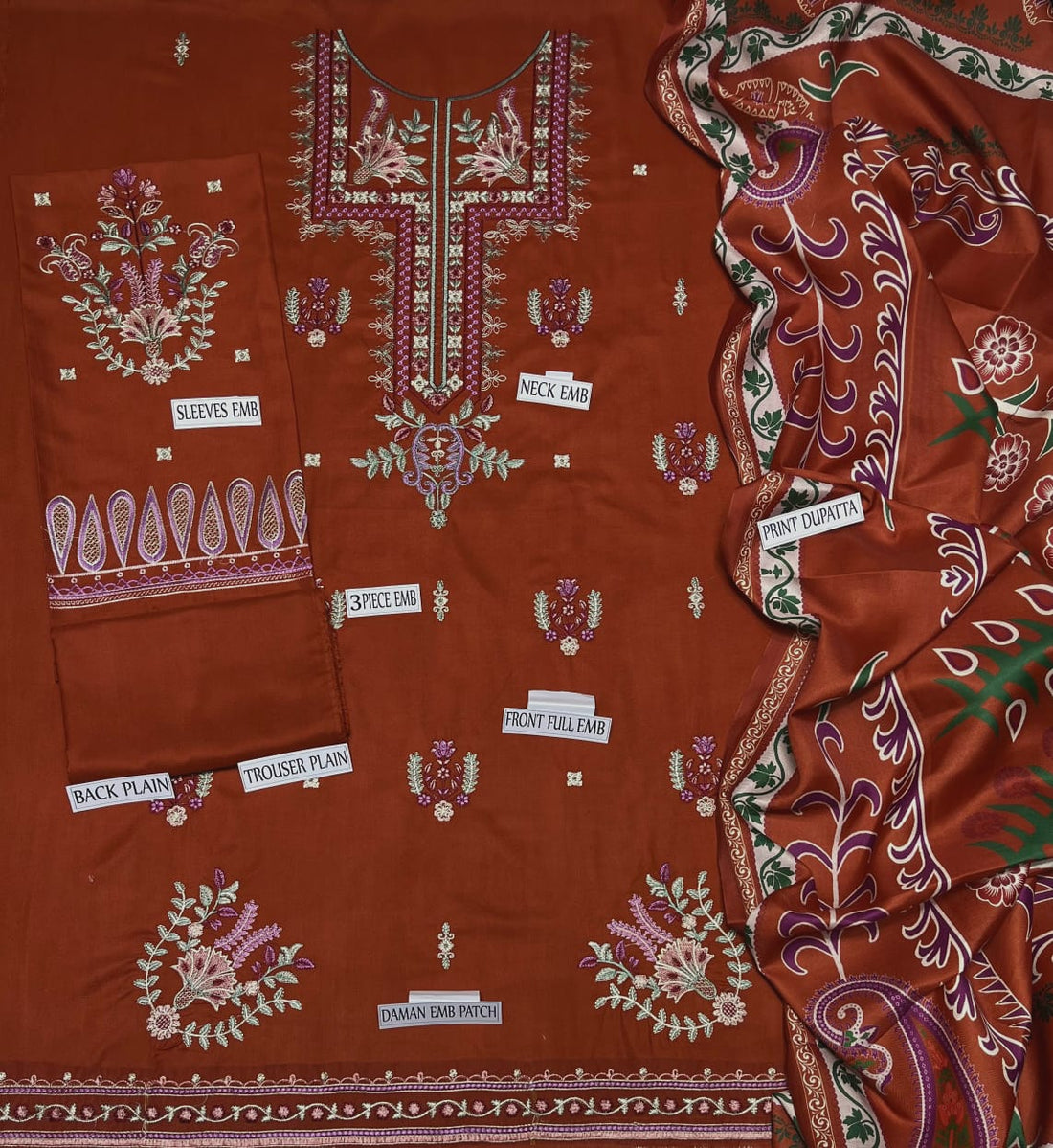 ZARA SHAHJAHAN DHANAK 3PC