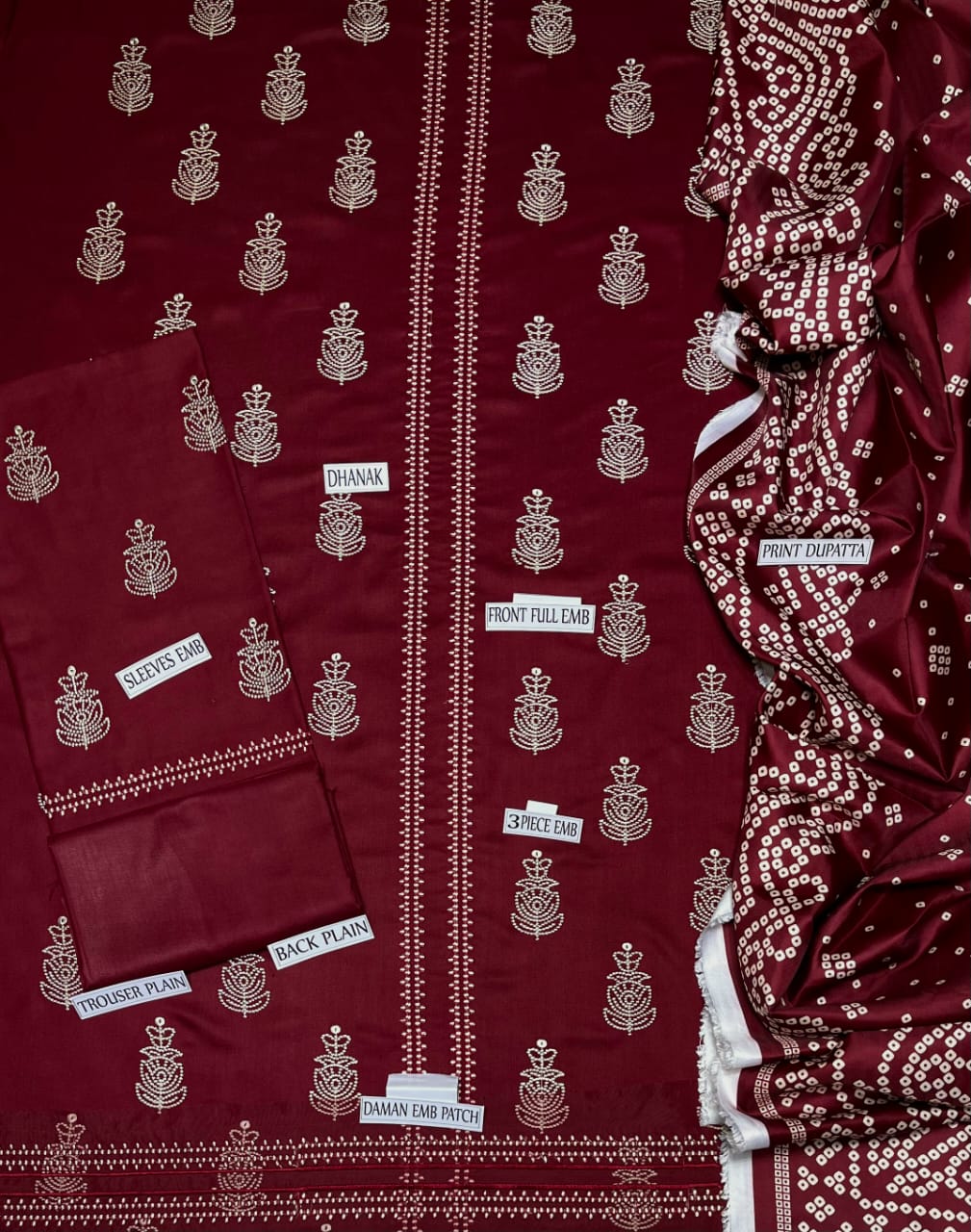 CROSS STITCH DHANAK 3PC